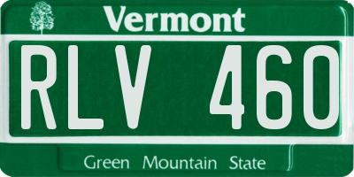 VT license plate RLV460