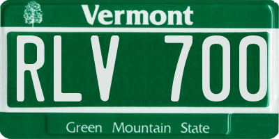VT license plate RLV700