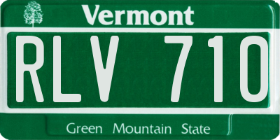 VT license plate RLV710