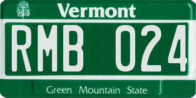 VT license plate RMB024