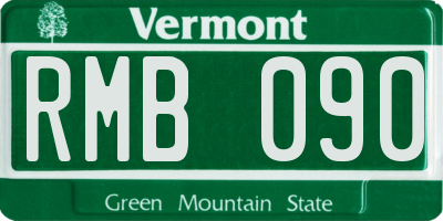 VT license plate RMB090