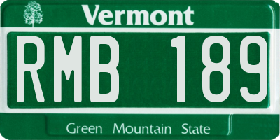 VT license plate RMB189