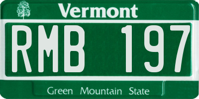VT license plate RMB197