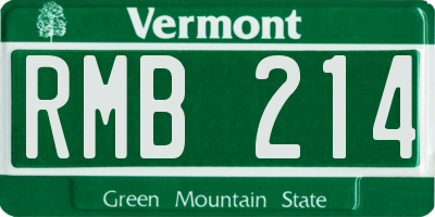 VT license plate RMB214