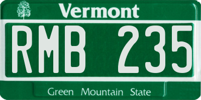 VT license plate RMB235