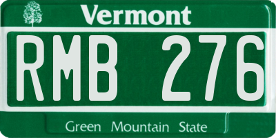 VT license plate RMB276
