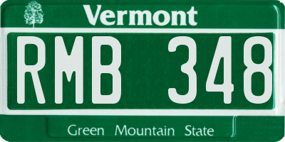 VT license plate RMB348