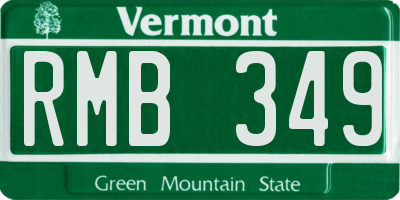 VT license plate RMB349