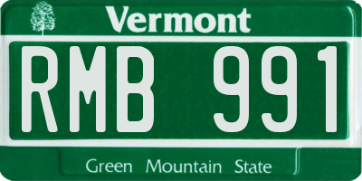 VT license plate RMB991