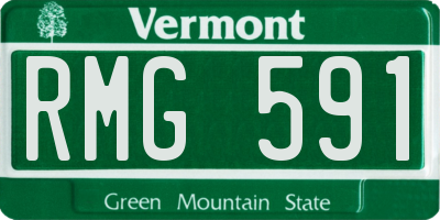 VT license plate RMG591