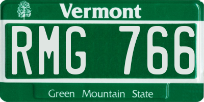 VT license plate RMG766