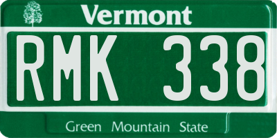 VT license plate RMK338