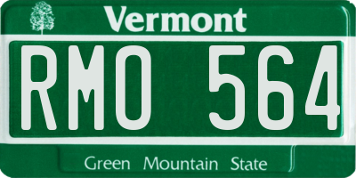 VT license plate RMO564