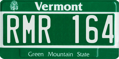 VT license plate RMR164