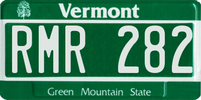 VT license plate RMR282