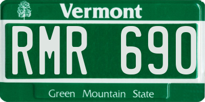 VT license plate RMR690