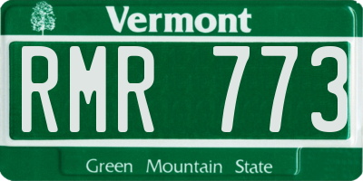 VT license plate RMR773