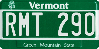 VT license plate RMT290