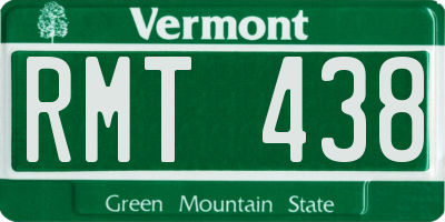 VT license plate RMT438