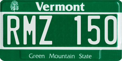 VT license plate RMZ150