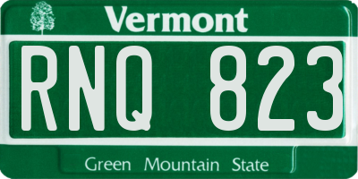 VT license plate RNQ823