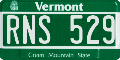 VT license plate RNS529