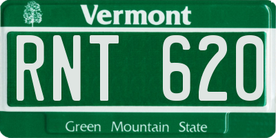 VT license plate RNT620