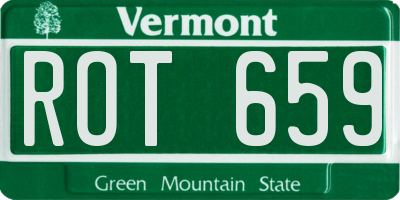 VT license plate ROT659