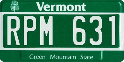 VT license plate RPM631