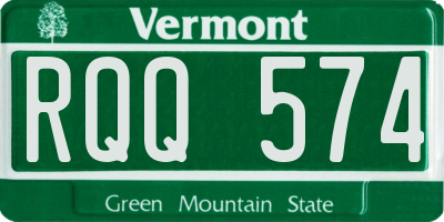 VT license plate RQQ574