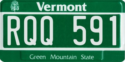 VT license plate RQQ591