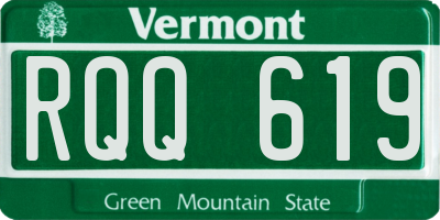 VT license plate RQQ619