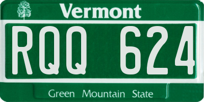 VT license plate RQQ624