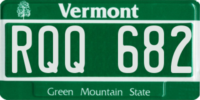 VT license plate RQQ682