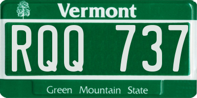 VT license plate RQQ737