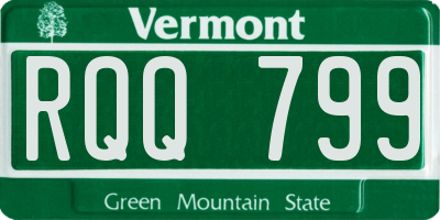 VT license plate RQQ799