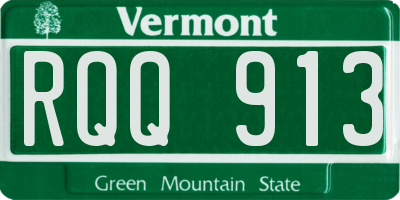VT license plate RQQ913