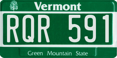 VT license plate RQR591