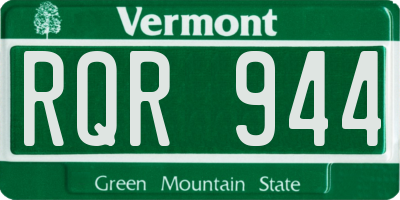 VT license plate RQR944