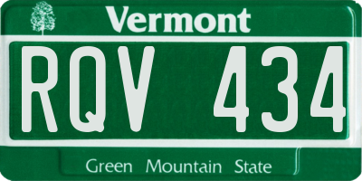 VT license plate RQV434