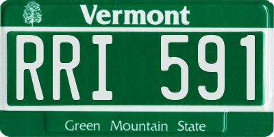 VT license plate RRI591