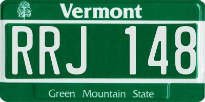 VT license plate RRJ148