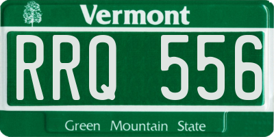 VT license plate RRQ556