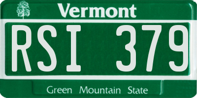 VT license plate RSI379