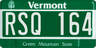 VT license plate RSQ164