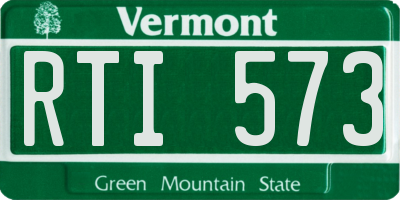 VT license plate RTI573