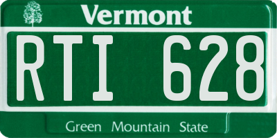 VT license plate RTI628