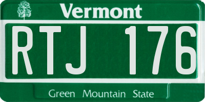 VT license plate RTJ176