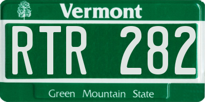VT license plate RTR282
