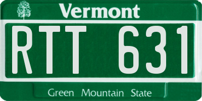VT license plate RTT631
